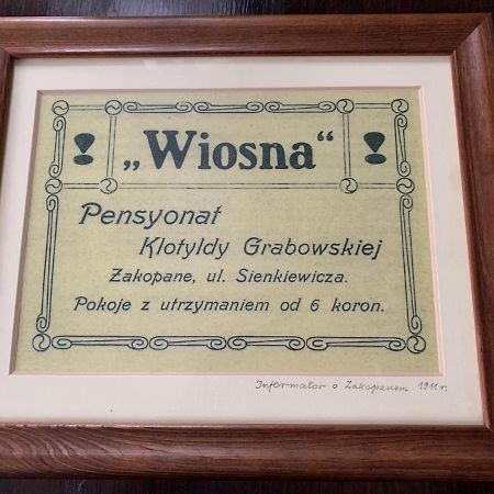 Wiosna Apartment Zakopane Ngoại thất bức ảnh