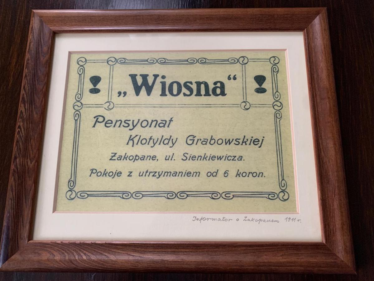 Wiosna Apartment Zakopane Ngoại thất bức ảnh